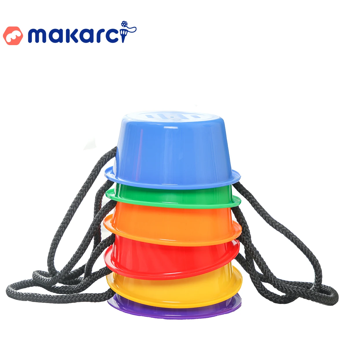 

Makarci Balance Stepping Stones for Kids New Creative Kids Balanced Training Toys Totally Safe Material Plastic Buckets 6pcs