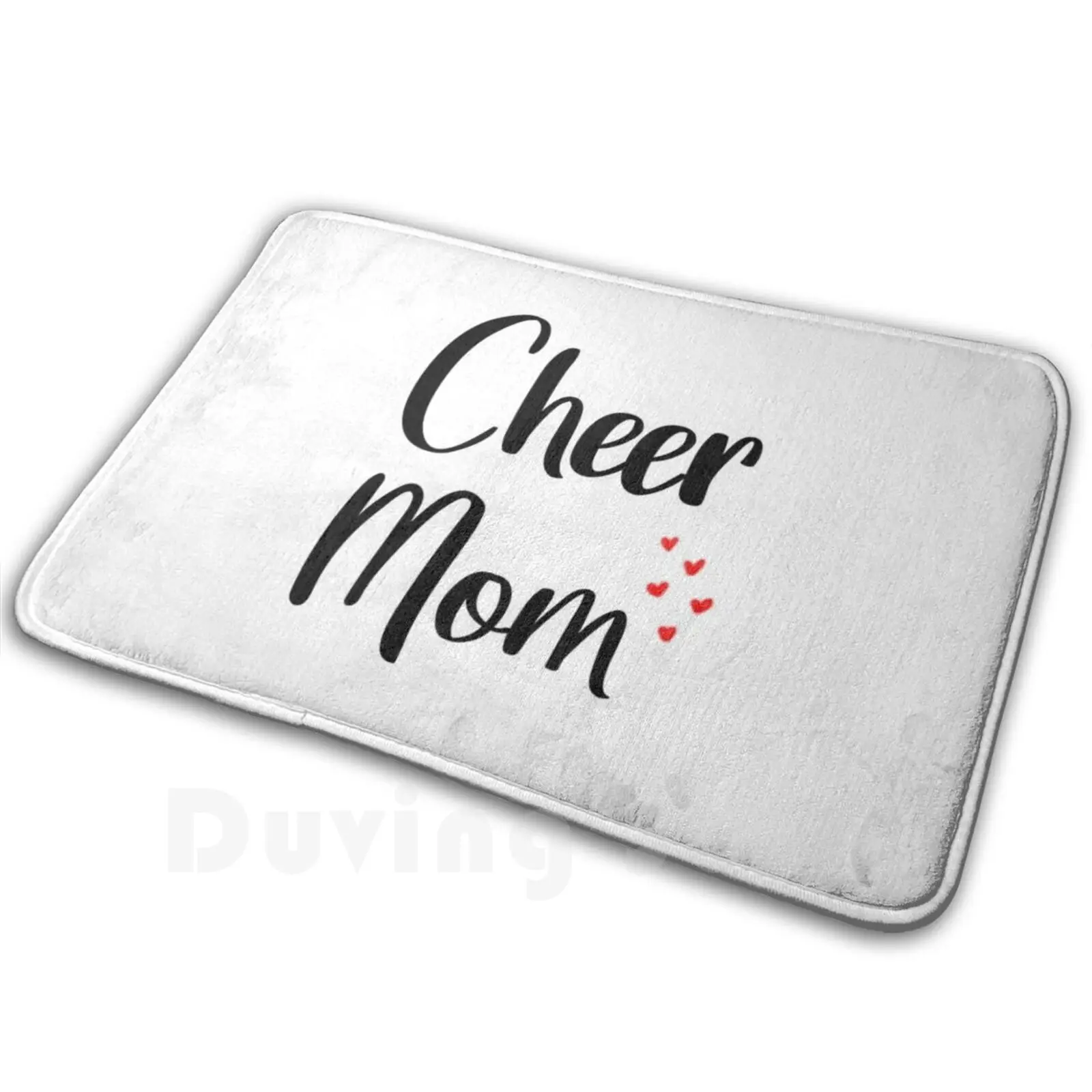 Mothers Day Cheer Mom Mother Gift Mat Rug Carpet Anti-Slip Floor Mats Bedroom Mothers Day Fathers Day Funny Dad Mom Birthday