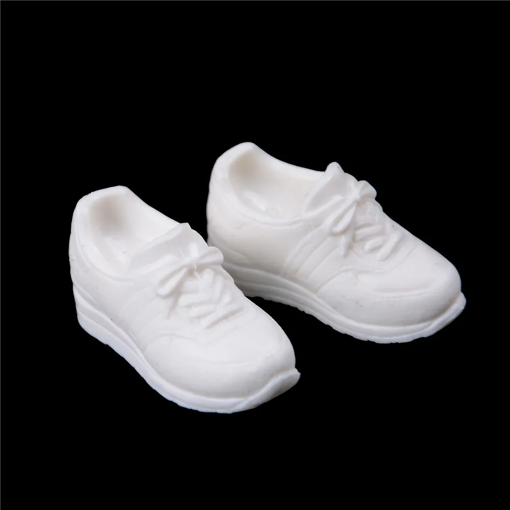 1pair Cute Doll Shoes Sport White Shoes For Blyth Doll Suitable For Licca 1/6 Doll