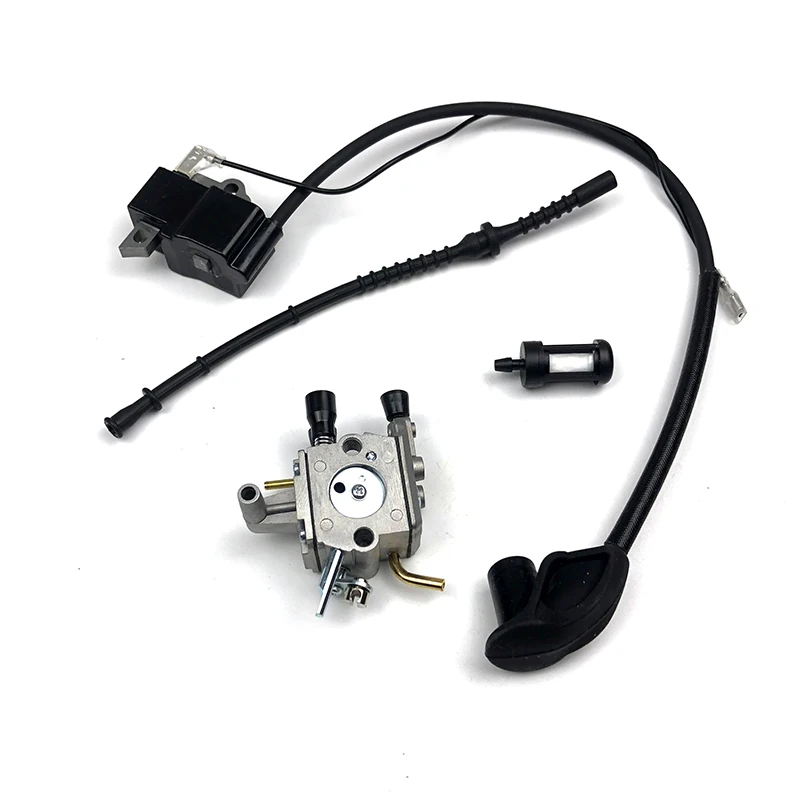 Карбюраторы для катушки зажигания, 1 комплект, комплект топливных фильтров, карбюраторы для FS120 FS250 FS200, запчасти для триммера, карбюраторы, Прямая поставка, новинка