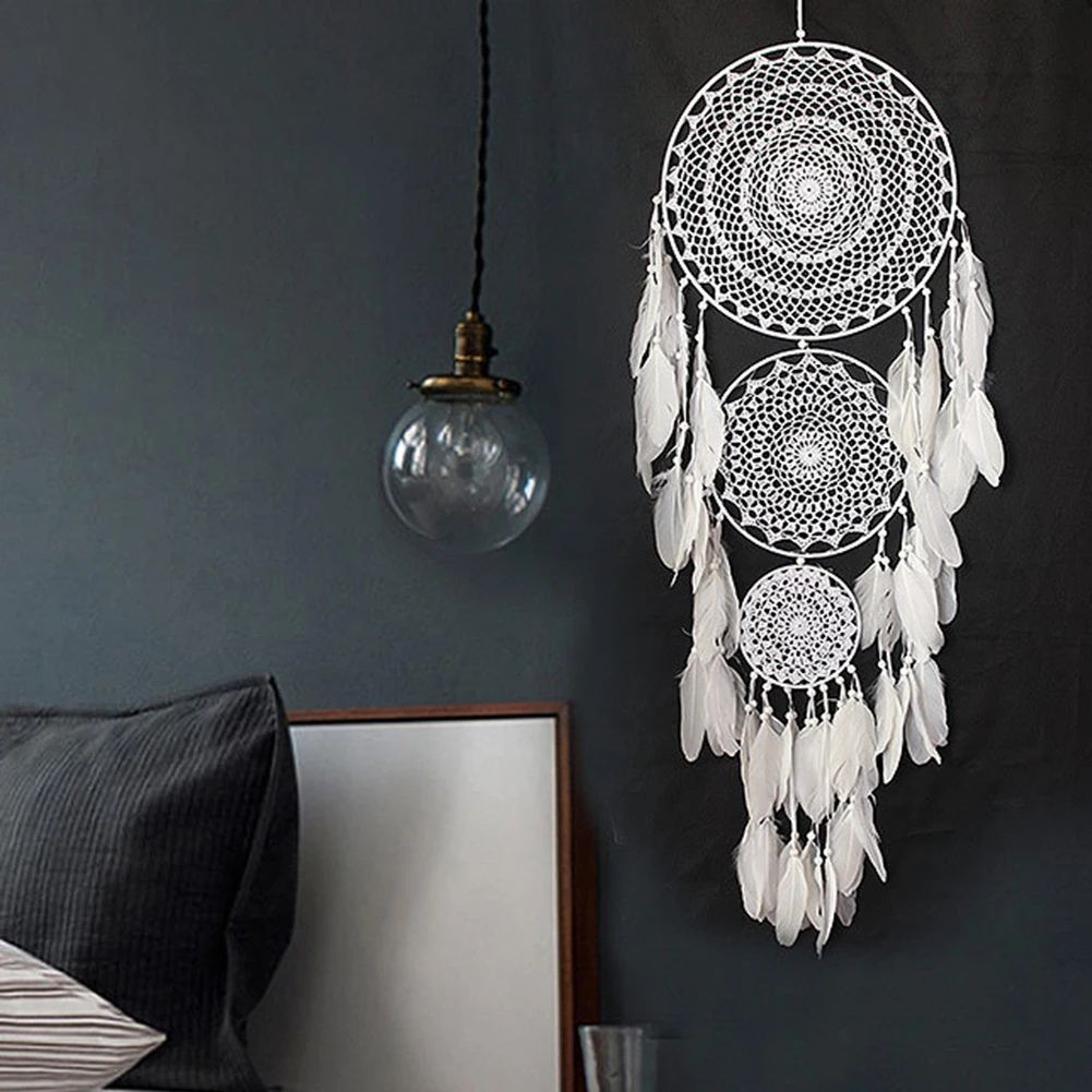 Dream Catcher Cotton Rope Woven Dream Catchers Hanging Pendant Dreamcatcher DIY Wall Window Balcony Decoration Craft Home Decor