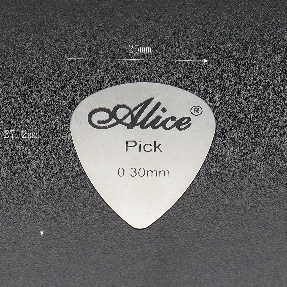 6pcs Guitar Metal Picks Alice guitar picks Guitar Chain picks guitar picks bag for Electric  Accessories 0.3mm