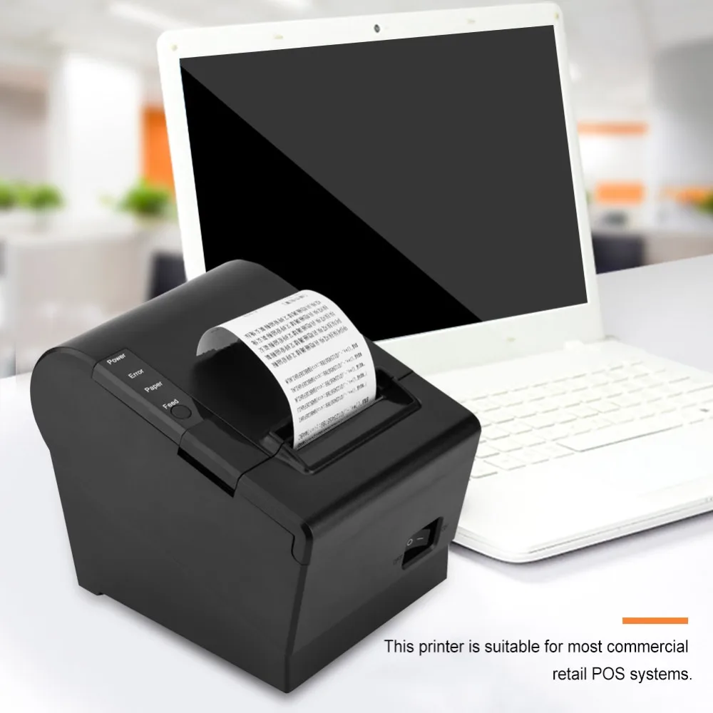 3 Inch Thermal Receipt Printer With WiFi Bluetooth Serial Ethernet Interface Suitable For Cashier & Kitchen Printer Free SDK