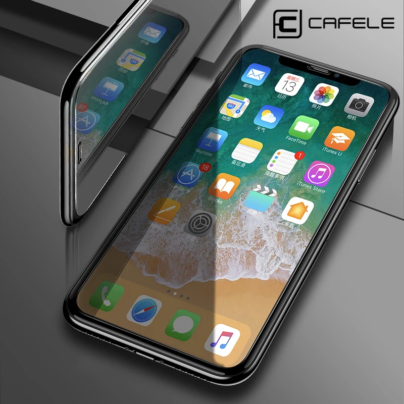 CAFELE Privacy Screen Protector For iphone 11/12/13/X/XR Series HD Clear Tempered Glass High Quality Protective Front Film