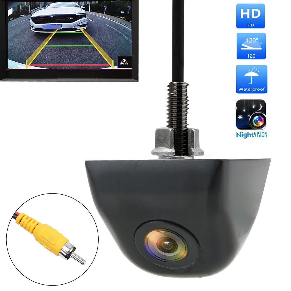 Car Reverse Rear View Camera 120 Degree Wide Angle Night Vision Auto Backup Camera HD Color Image Video