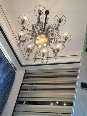 Baroque Black White Designer Hanging Lamps LED Pendant