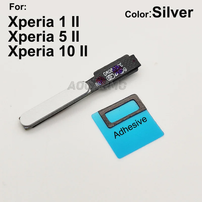 Aocarmo For Sony Xperia 1 II /5 II /10 II X1ii X5ii X10ii Power On/Off Switch Fingerprint Button Touch ID Flex Cable