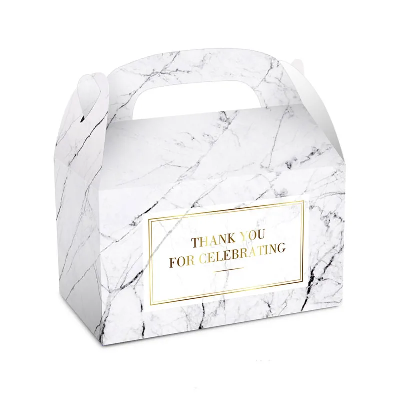 12pcs Kraft Paper Cake Boxes with Handle
