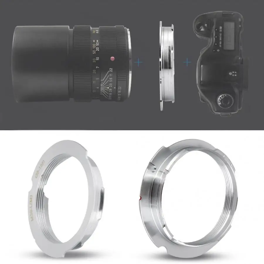 L(M39)-LM 35-135 50-75 28-90mm Adapter Ring for Leica M39 LSM LTM Lens for Leica VM ZM Techart LM-EA7 Alloy rotation buckle type