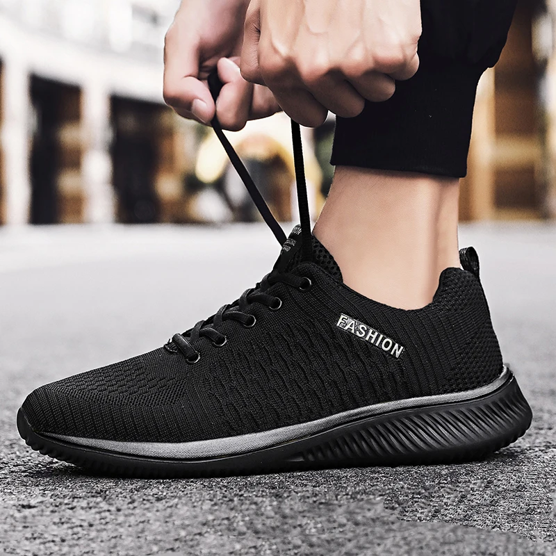 Męskie buty w stylu casual sznurowane męskie buty lekkie wygodne oddychające trampki do chodzenia Tenis masculino Zapatillas Hombre