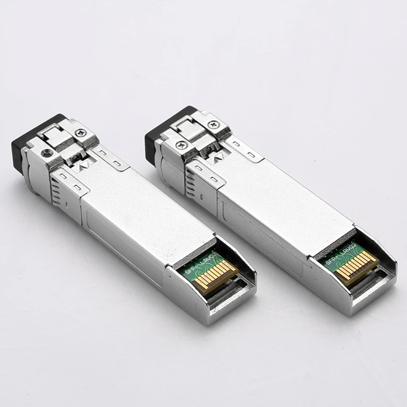 Módulo óptico sfp de grau industrial, 10g, lc 20km, nm/nm, fibra única, módulo sfp, transceptor industrial, grau-40-85 celsius