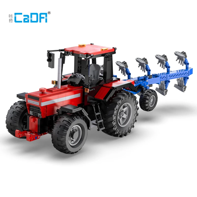 Cada 1675pcs Building Blocks Multifunctional Farm Car Model Radio Control Engineering Construction Truck Assembled Bricks Toy