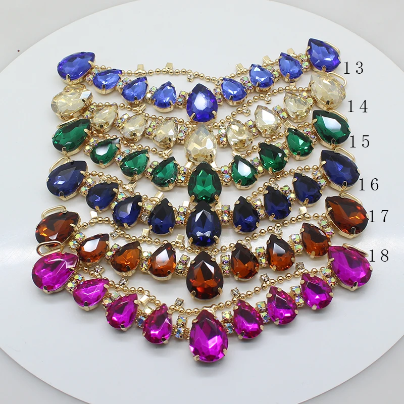 2020 New 1pcs 135X20mm fashion crystal rhinestone buckles, bikini connector, dress decoration buckle DIY accessories