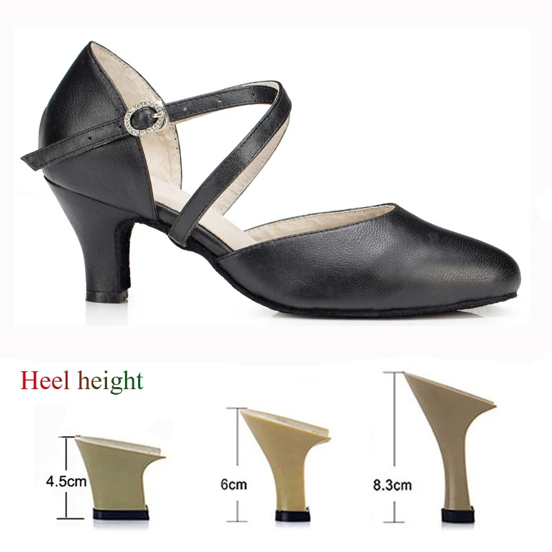 New Latin Dance Shoes Salsa Tango Shoes Party Wedding High Heel Women\'s Shoes Red Black Girls Cowhide Comfortable Sneakers