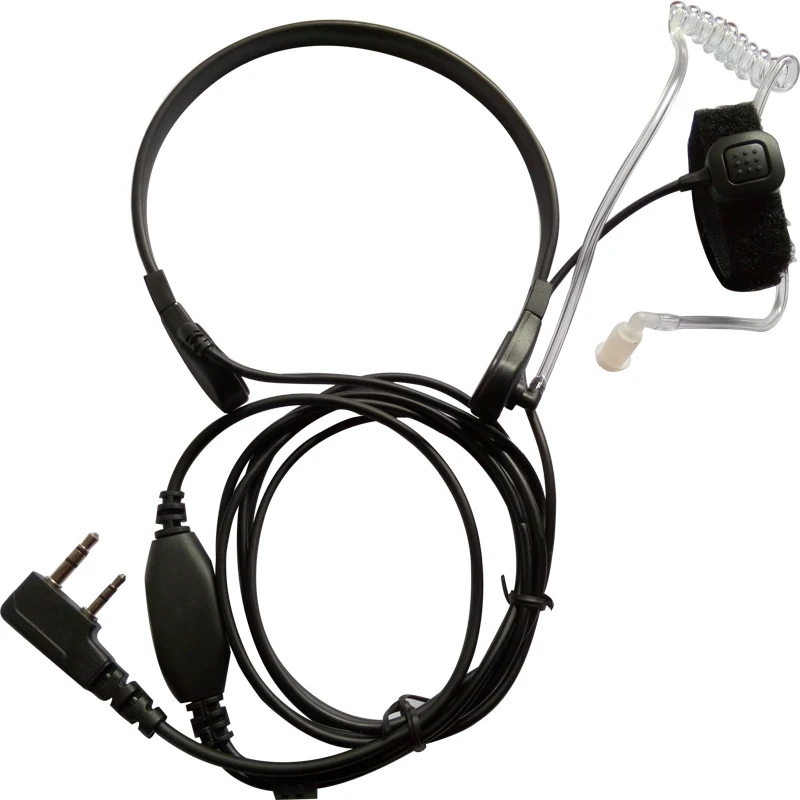 

Throat Mic Earpiece Headset, Finger PTT Radio for Baofeng UV5R 888S, Walkie Talkie for KENWOOD TK-260, TK-260G, TK-270