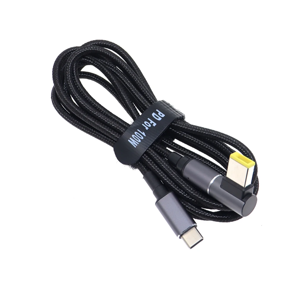 100W Magnetic USB C Fast Charging Cable for Lenovo Thinkpad X1 Carbon Type C to Dc Power Adapter Connector for Lenovo Laptop