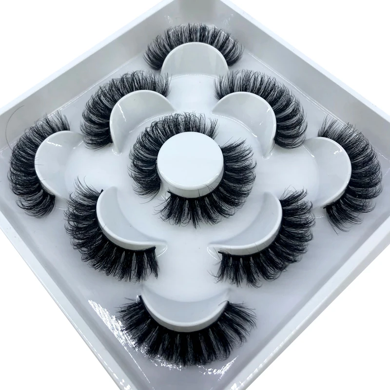 5 Paar flauschige Wimpern 8–25 mm 3D-Nerzwimpern lange dicke natürliche falsche Wimpern Großhandel Wimpern Anbieter Make-up Nerzwimpern – Detail 31