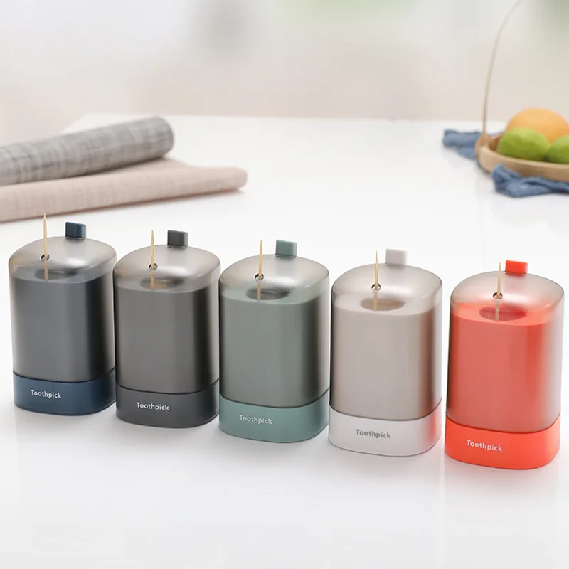 Automatic Area Type Toothpick Box Smart Toothpick Box Creative Living Room Household Plastic Toothpick Container