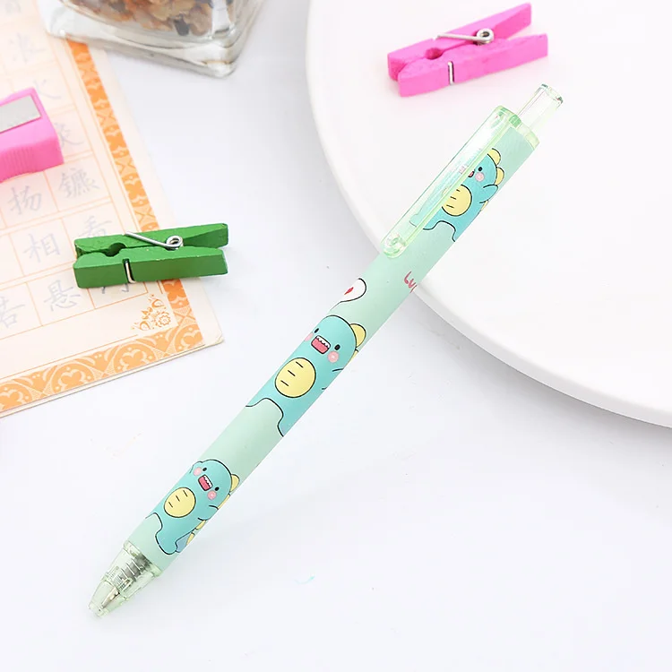 Ellen Brook 1 PCS Cute Gel Pen Creative INS Color Dinosaur Press Office Gift School Supplies Stationery Kawaii Funny Pens