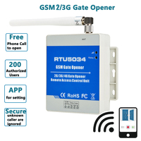 GSM Gate Opener Access Relay Switch Remote Control by Free Call Home Alarm System Security for Automatic Door Opener RTU5034