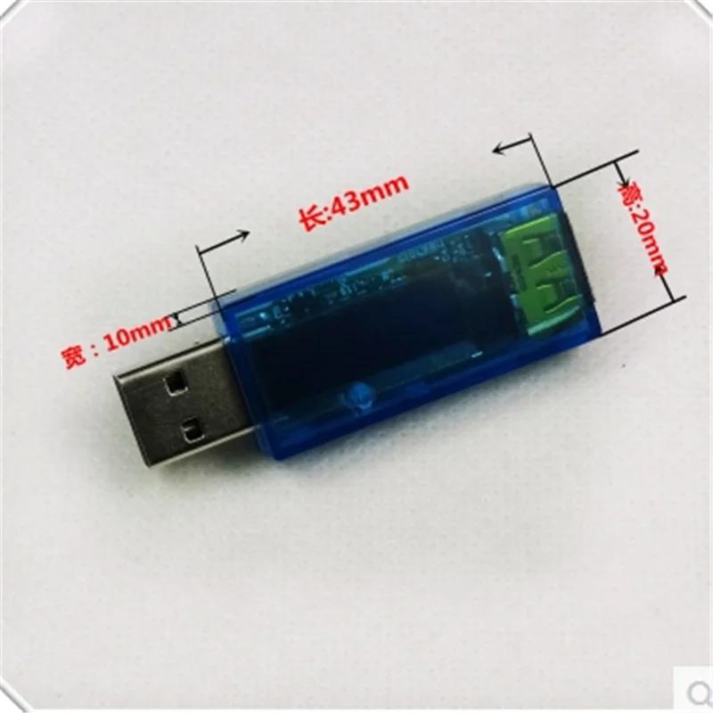 USB-тестер для измерения напряжения и силы тока, 0,91 дюймов, OLED-дисплей