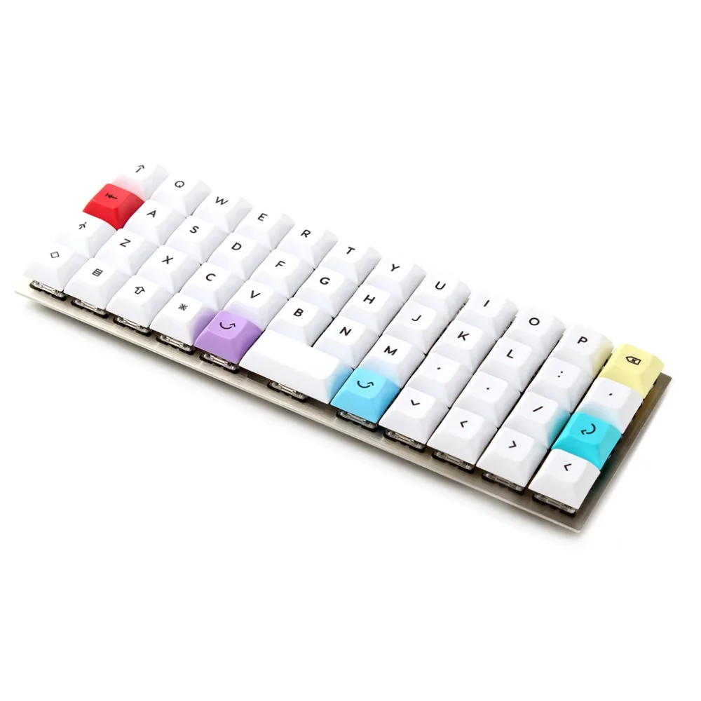 PBT Keycaps para Teclado Mecânico, Perfil DSA, Dye Sub Top Print, DIY, Planck YMD40v2, Niu40, 40%, 40, 1.4mm