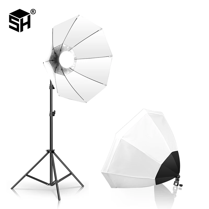 

Octagon Umbrella Softbox with Tripod Photo Studio Lighting Kits Professional Photography Accessories Speedlight Flash 70cm*70cm