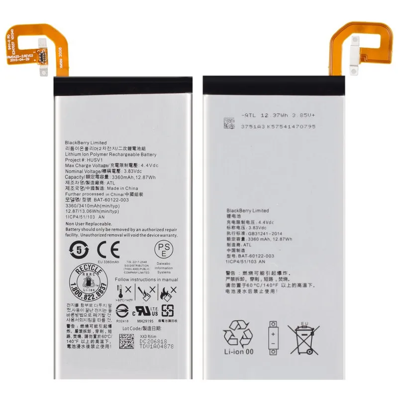 100% NEW Original BAT-60122-003 3.8V 3360mAh Battery For BlackBerry Priv Mobile phone+free tools