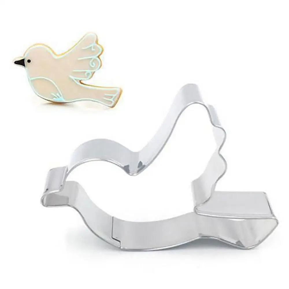 Bird Shape Cookies Mold Stainless Steel Chocolate Cookie Cutter Mold Baking Tool Kitchen Supplies For Kids Party