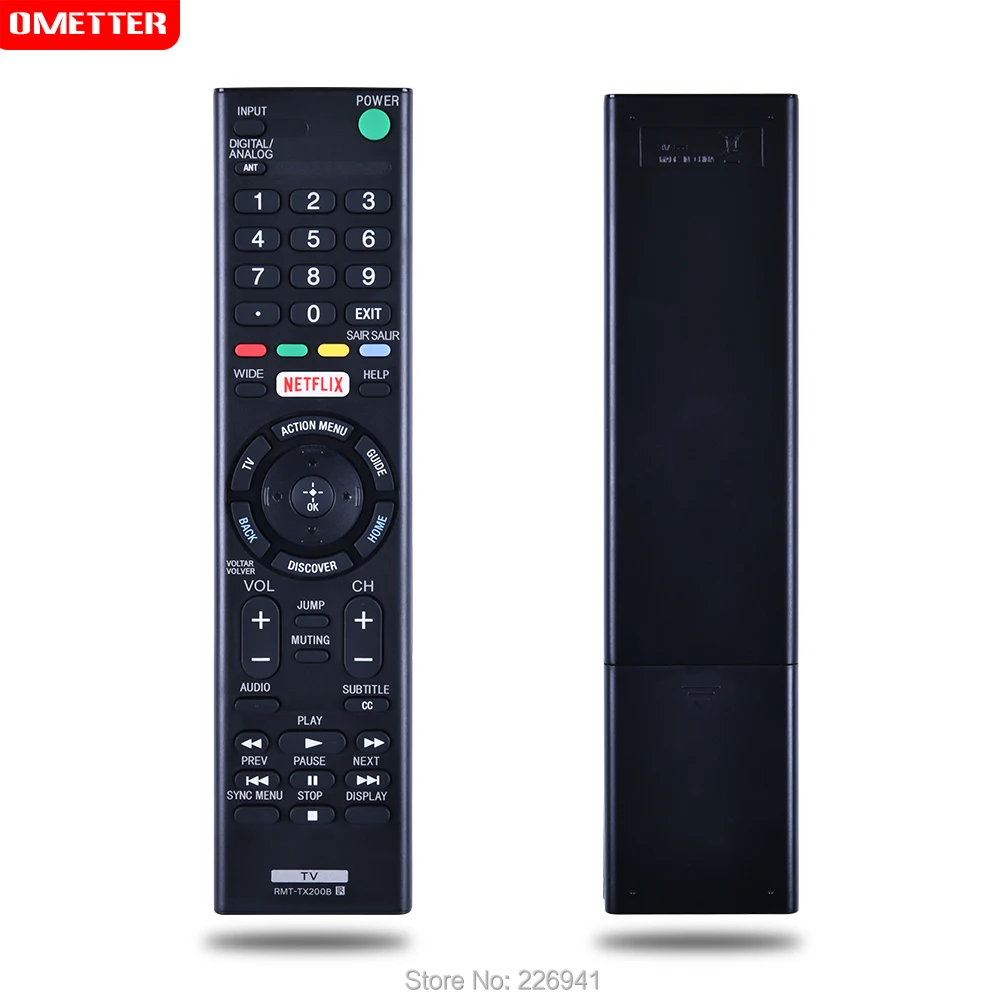 Remote control use for Sony RMT-TX200B LED LCD 4K TV KD-49X7005D KD-55X7005D KD-65X7505D XBR-49X705D XBR-49X707D XBR-49X835D