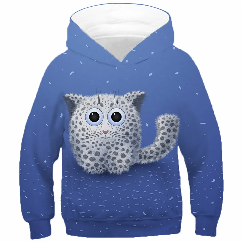 

Spring Autumn Children 3d Hoodies Lovely Animal Cat Galaxy lightning Print Boys Girls Sweatshirts Kids Casual Pullover Coat Tops