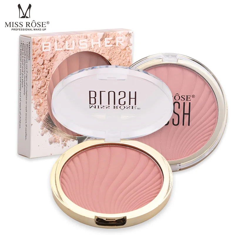 MISS ROSE Six-Color Matte Blush Rouge Nude Makeup Powder Wholesale Lasting Natural Brighten Skin Color Cosmetic Gift for Girl
