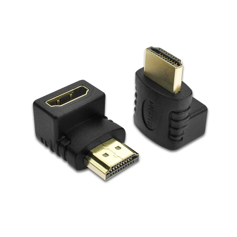 Adattatore ad angolo retto a 90 gradi compatibile con HDMI connettore a gomito HDMI HDMI da 270 gradi maschio a femmina