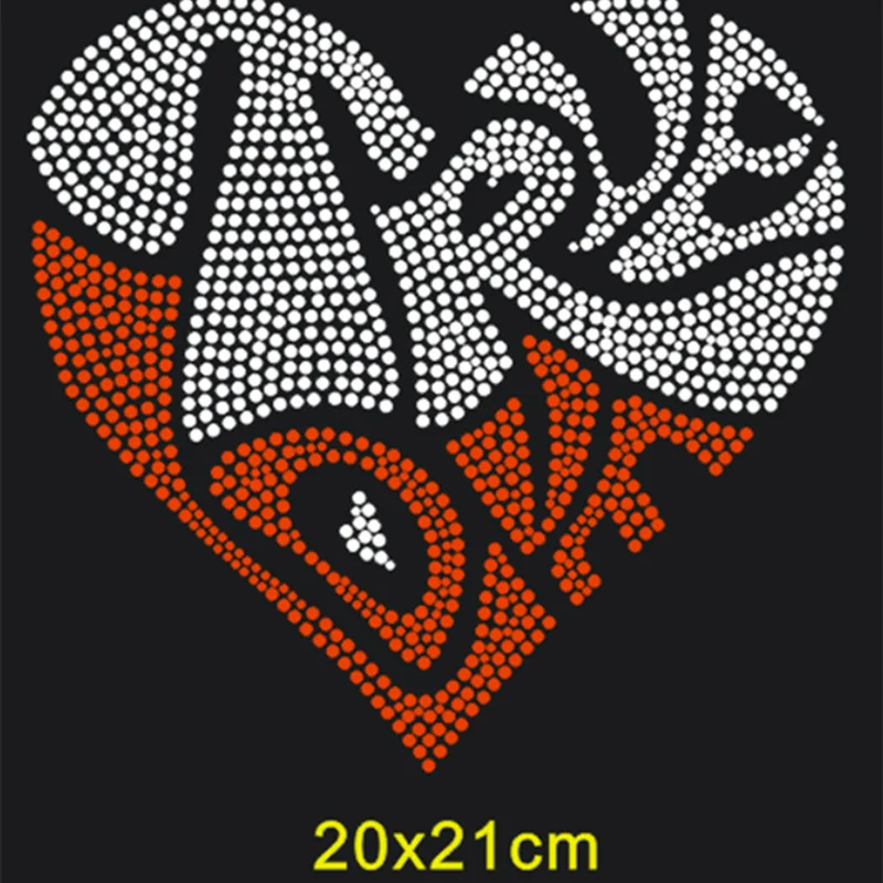 

True love heart patches iron on transfers motif designs iron on transfer rhinestones fix with glue hot fix rhinestone