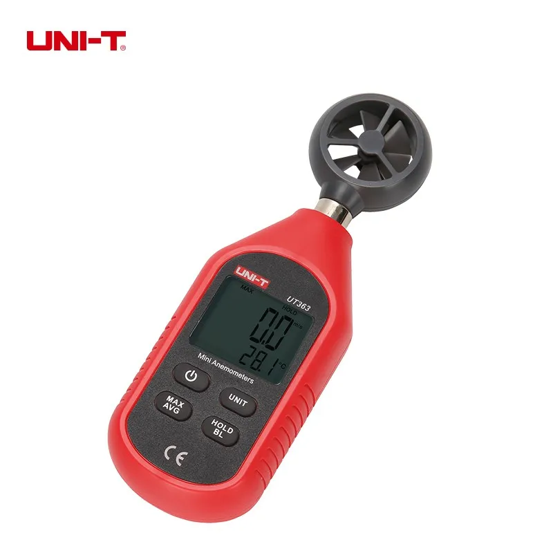 Imagem -02 - Uni-t Handheld Anemômetro Digital Medidor de Velocidade do Vento 030 m s Lcd Exposição do Fluxo de ar de Velocidade Anemômetro