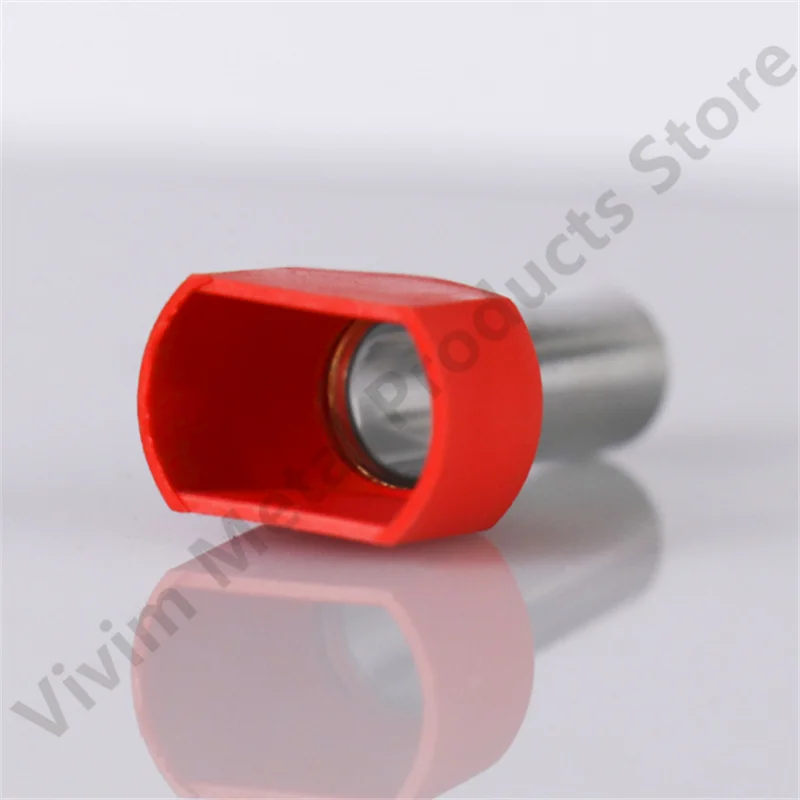 100PCS TE0508 Double Pipe 0.5~6.0² Cold Pressed End Double Wire Tube Shaped Insulated Tubular Terminal