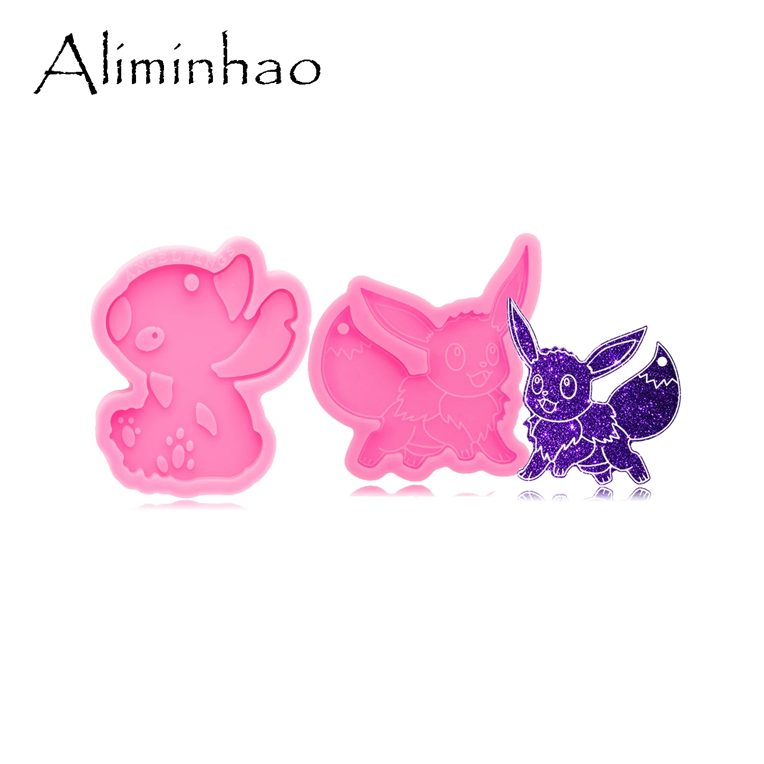 DY0747 Super Glossy Anime cartoon Mold Resin Craft Keychain Silicone Mould for DIY Necklace jewelry Epoxy Crafting Mold