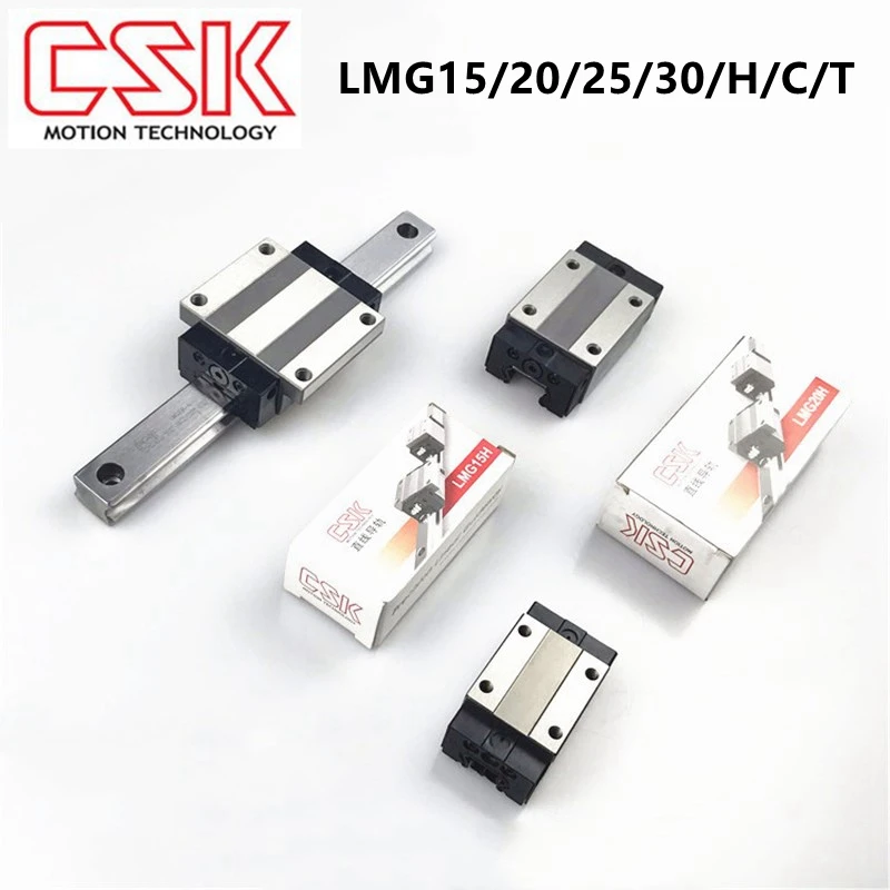 Taiwan CSK linear rail blocks LMG15H LMG20H LMG25H LMG30H LMG15C LMG20C LMG25C LMG30C LMG15T LMG20T LMG25T for CO2 laser machine