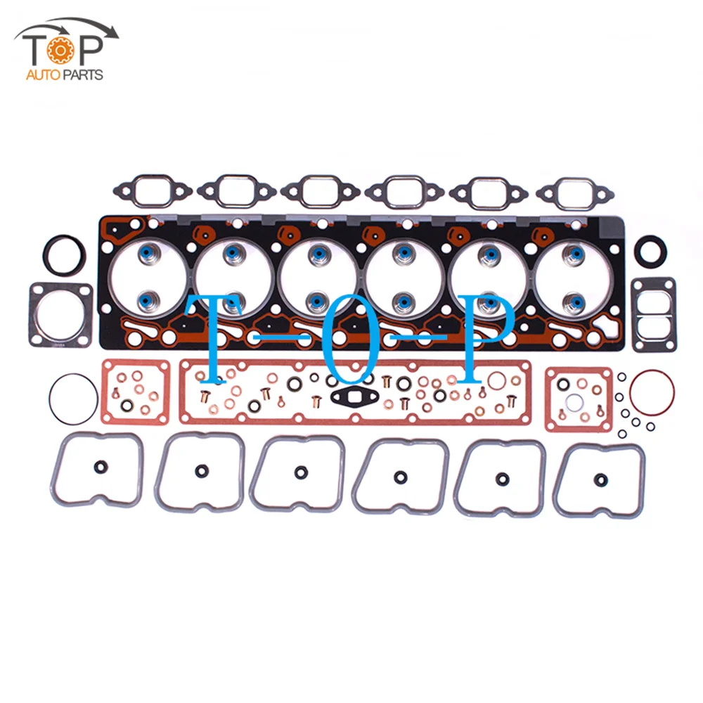 6BT Engine Complete Overhaul Rebuilding Gasket Kit For Cummins 3283335 3804897+3802376 Cylinder Head