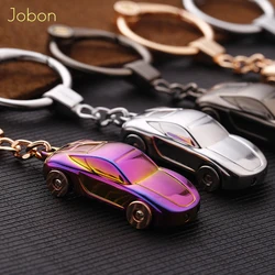 Jobon Luxury Key Chain LED Lights Keychains Men Women Custom Lettering Car Key RIng Holder Bag Pendant Gift for Friend Jewelry