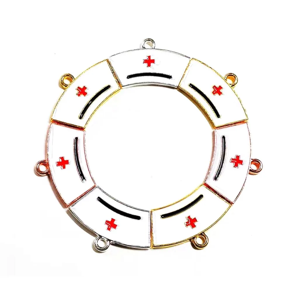 

30pcs RedCross Nurse Hat Charms 3 color plated for Women DIY Jewelry Necklace&Bracelets KeyChain Handmade accessories