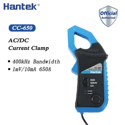 Hantek CC-650 AC/DC Max. 20 kHz 20mA to 650A DC Current Clamp Meter Oscilloscope Probe for 6022BE 1008C with BNC Connector