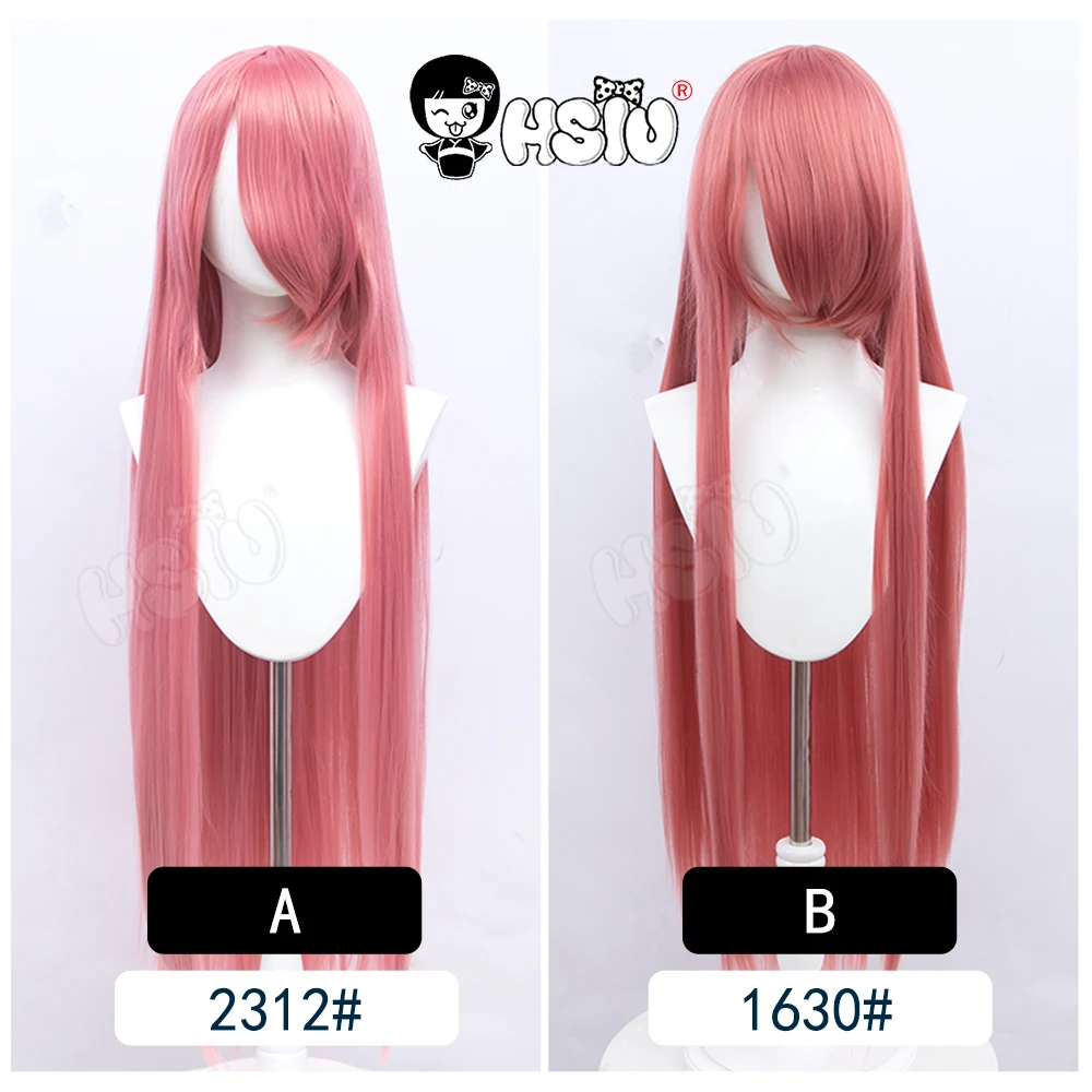 HSIU 100Cm Long Staight Cosplay Wig Heat Resistant Synthetic Hair Anime Party wigs 42 color Colourful Give away brand wig net