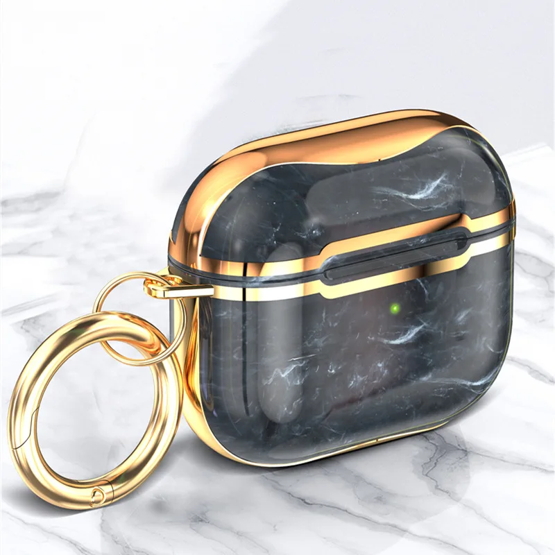 For AirPods Pro 2 Cases Luxury Marble Hard PC Glossy Earphone Case Bluetooth Wireless Charging Box Cover for AirPod 1 3 Air Pods