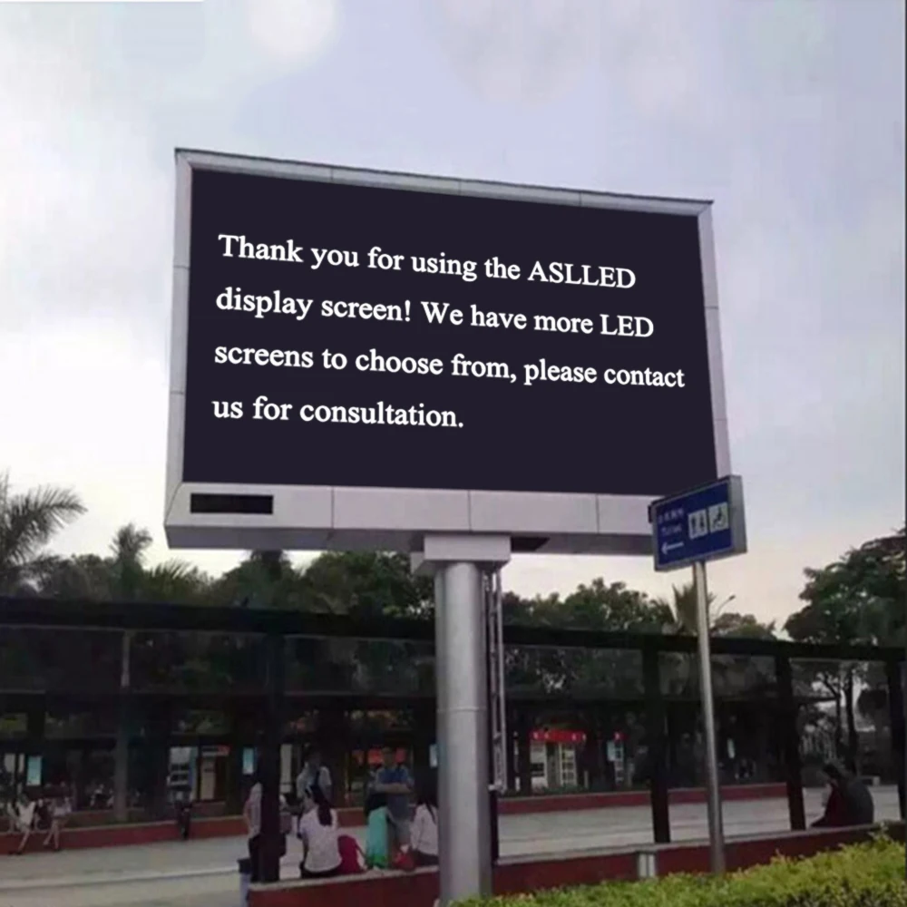 Outdoor Waterproof Monochrome LED Display Screen Panel 320*160mm, 10mm Pixel Pitch LED Screen Displays White Text