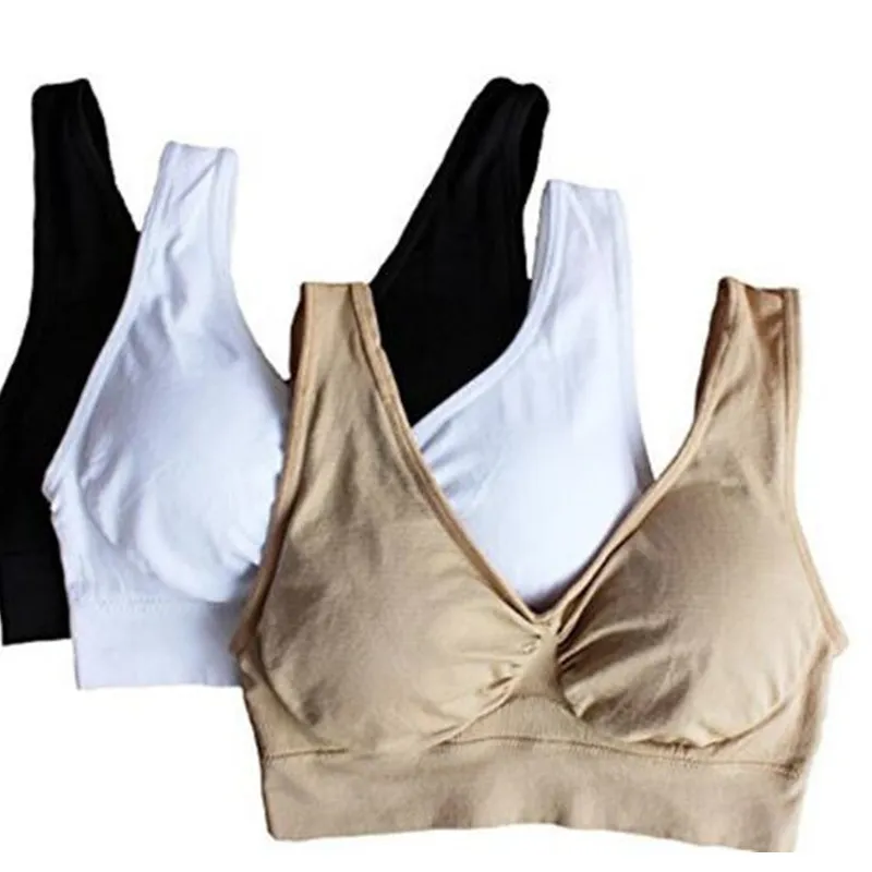 Women Rimless Bras Underwear Wireless Bra Seamless Bra  white black Khaki