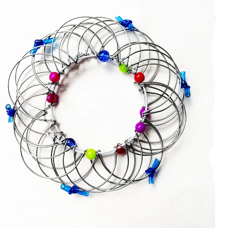 Mandala Flower Basket Magic Tricks Soft Steel Iron Wire Circle Kids Toy Educational Chain For Children Gift Easy To Do