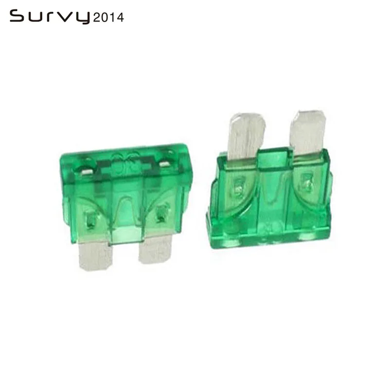 New Style 30 Pcs 32V 30A 30 AMP Mini Automotive Car Truck SUV Blade Fuses Green diy electronics