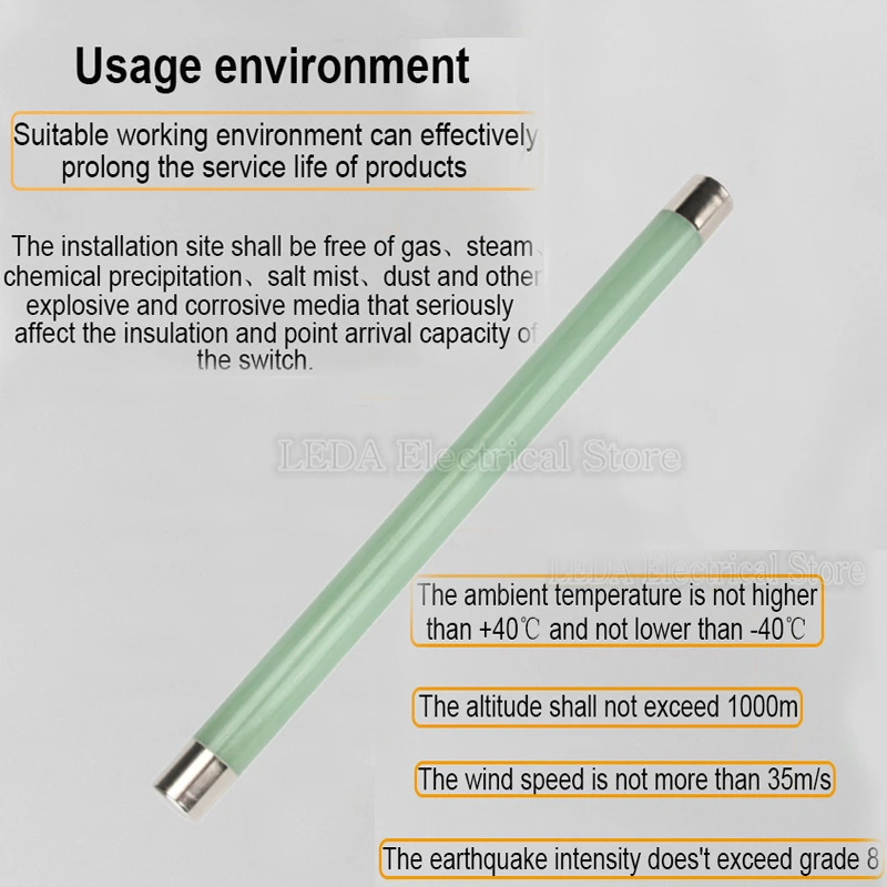 1Pcs XRNP1 35KV 0.5A 1A 2A 3A 3.15A Fuse Glass Fiber Material For Current Limiting Transformer Protection Of High Voltage fuse