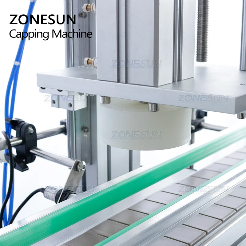 ZONESUN ZS-XG16DV Custom Automatic Wine Bottle Cork Cap Pressing Capping Machine Screw Cap 3000bottle/hour